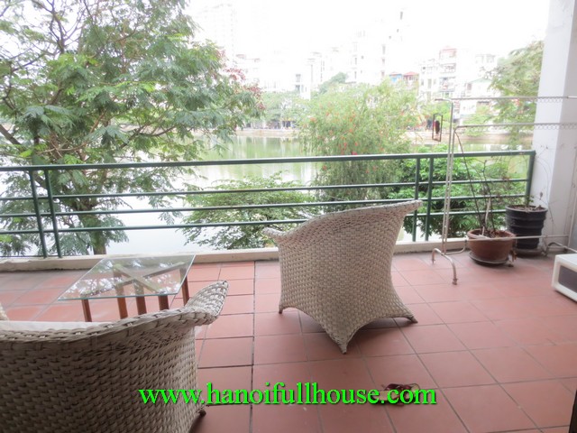 Truc Bach serviced apartment with a large balcony face to lake