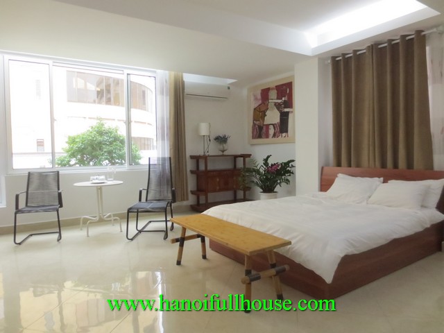 A new serviced apartment with large size 120 sq.m, lift, furnished and security guard