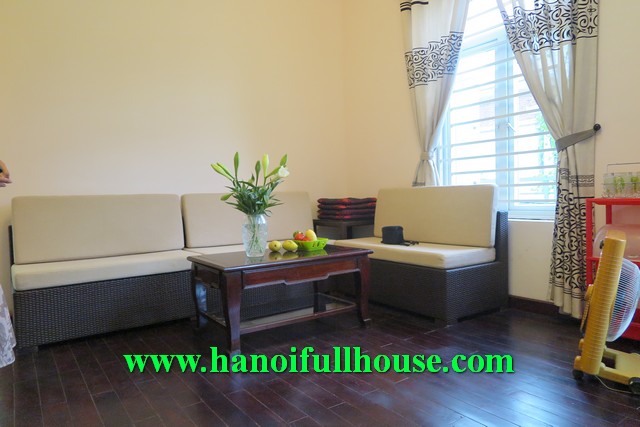 Balcony, bright fully furnished apartment for rent in Hoan Kiem, Hanoi, Vietnam