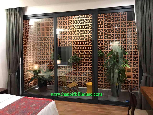 Good flat in Hanoi center to rent. 1-bedroom serviced apartment with Japanese style