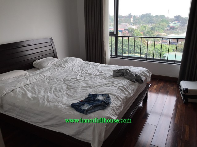 Lake view bright apartment 02 bedroom in Tay Ho for lease