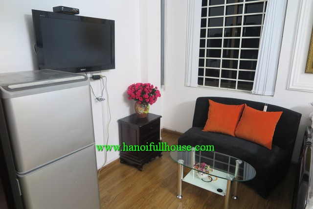 Balcony modern serviced apartment rentals nearby Vincom Hanoi & Thong Nhat Park