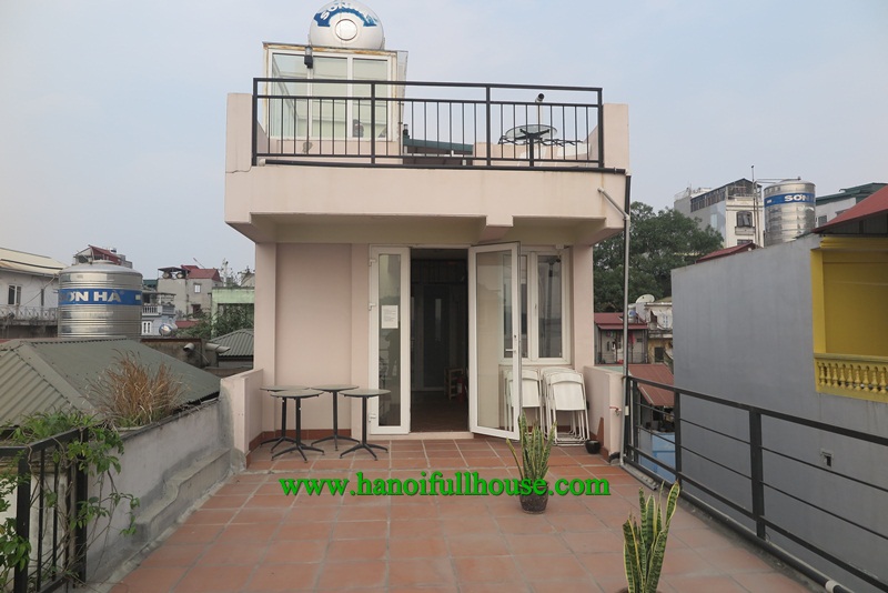 Amazing apartment in Lang Yen Phu street, big balcony, great terrace for rent.