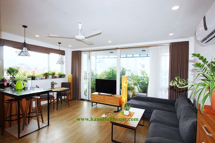 2 bedrooms apartment on high floor with big private terrace 