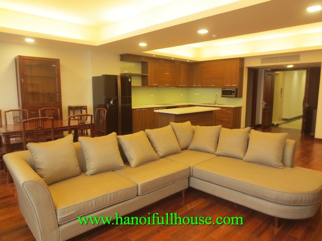 A stunning serviced apartment in Westlake Hanoi rentals. Large balcony, furnished, Westlake view
