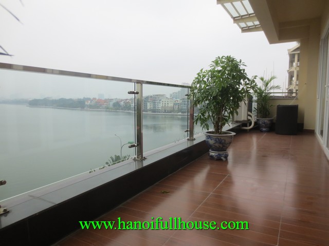 Furnished serviced apartment on Xuan Dieu street, Tay Ho dist for lease