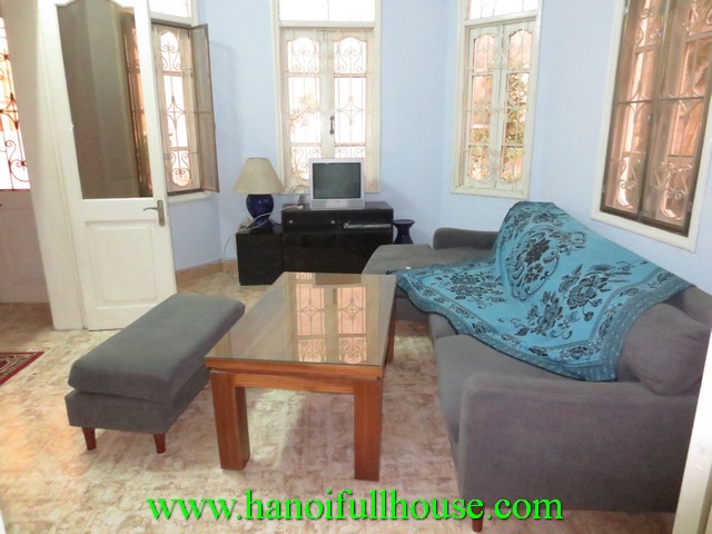 Nice house with 5 bedrooms, fully furnished for rent in Ngoc Ha street, Ba Dinh dist, Ha Noi