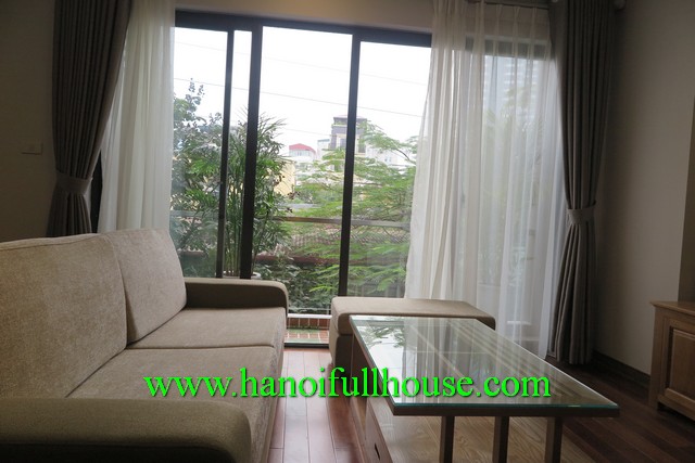 Find one bedroom serviced apartment in Truc Bach lake area for rent