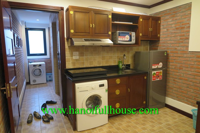 A modern serviced apartment for rent in Hoan Kiem, great light, balcony, furnished