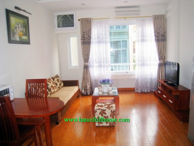 Serviced apartment has 01 bedroom for rent in Lieu Giai street, Ba Dinh dist