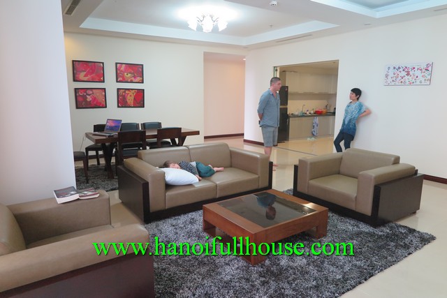 Spacious 3 bedroom apartment in Royal City Hanoi for rent