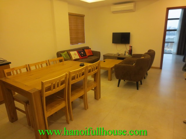 Fully furnished 2 bedrooms 2 bathrooms serviced apartment for lease in Truc Bach lake