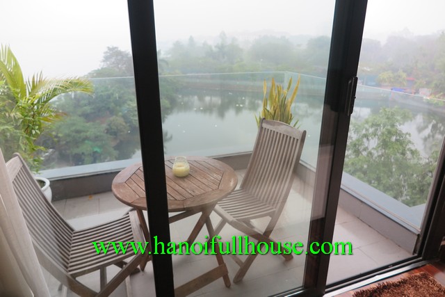 Admirable serviced apartment in West Lake with lake view, balcony, furnished and services