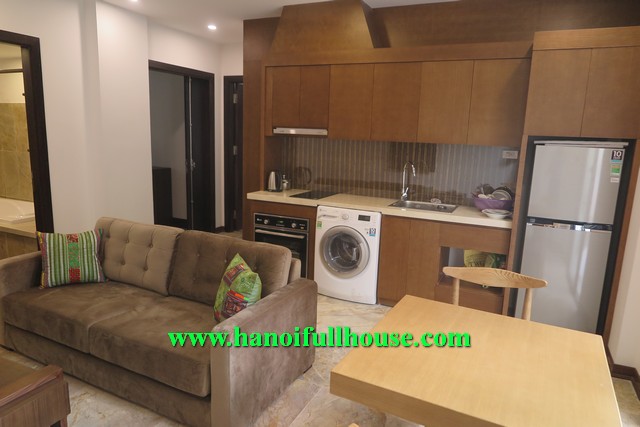 Wonderful garden 01 bedroom serviced apartment rental in Xuan Dieu, Tay Ho district