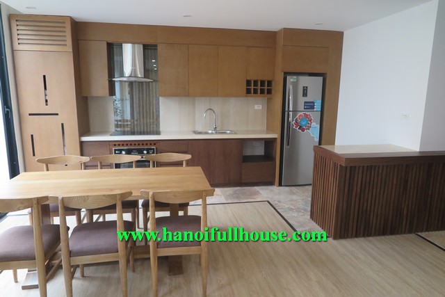 Perfectly beautiful three bedroom serviced apartment rental in Xuan Dieu, Tay Ho, Hn