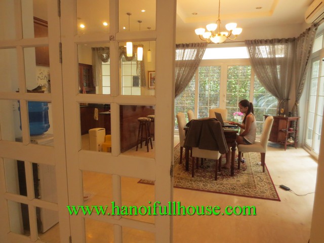 Beautiful villa for rent in Ciputra urban Hanoi, Tay Ho dist