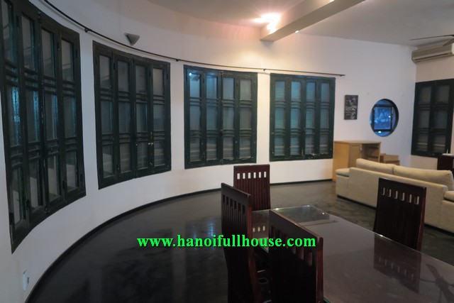 Great French house in Hanoi center, two bedroom, big balcony, very large nice terrace