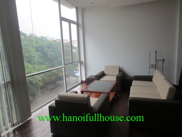 Bright serviced apartment with nice view in Tay Ho dist for rent