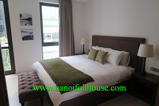 Balcony, newly furnished, modern design one bedroom rental in Hoan Kiem, Ha Noi