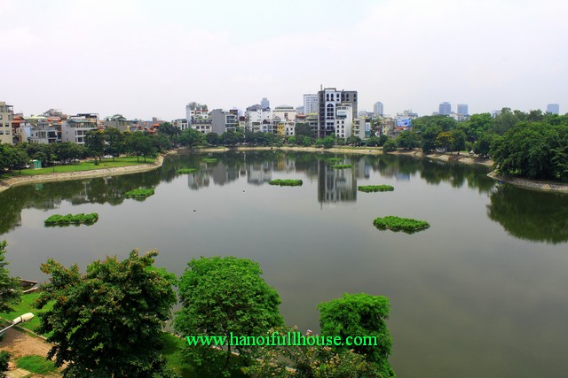 Luxury serviced apartment for rent in Dong Da. 01 bedroom, fully furnished, elevator, lake view