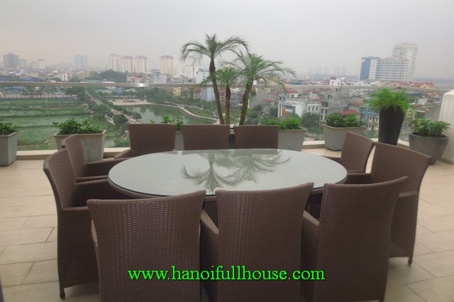 A spacious penthouse with full luxury furniture, great view, well-designed, car parking