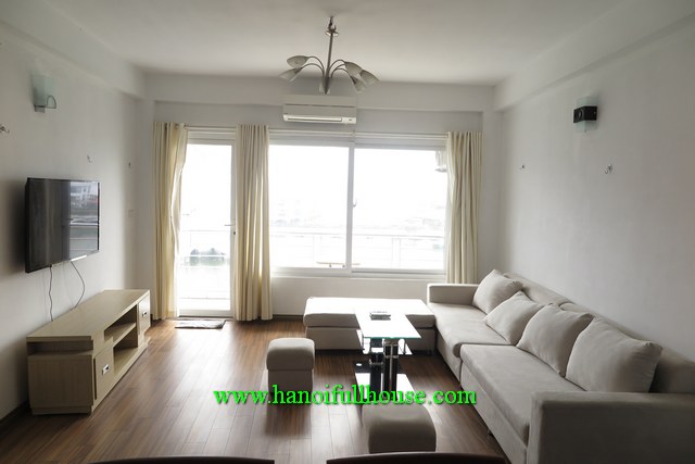 A nice & big one-bedroom serviced apartment with lake-view in Tay Ho for rent