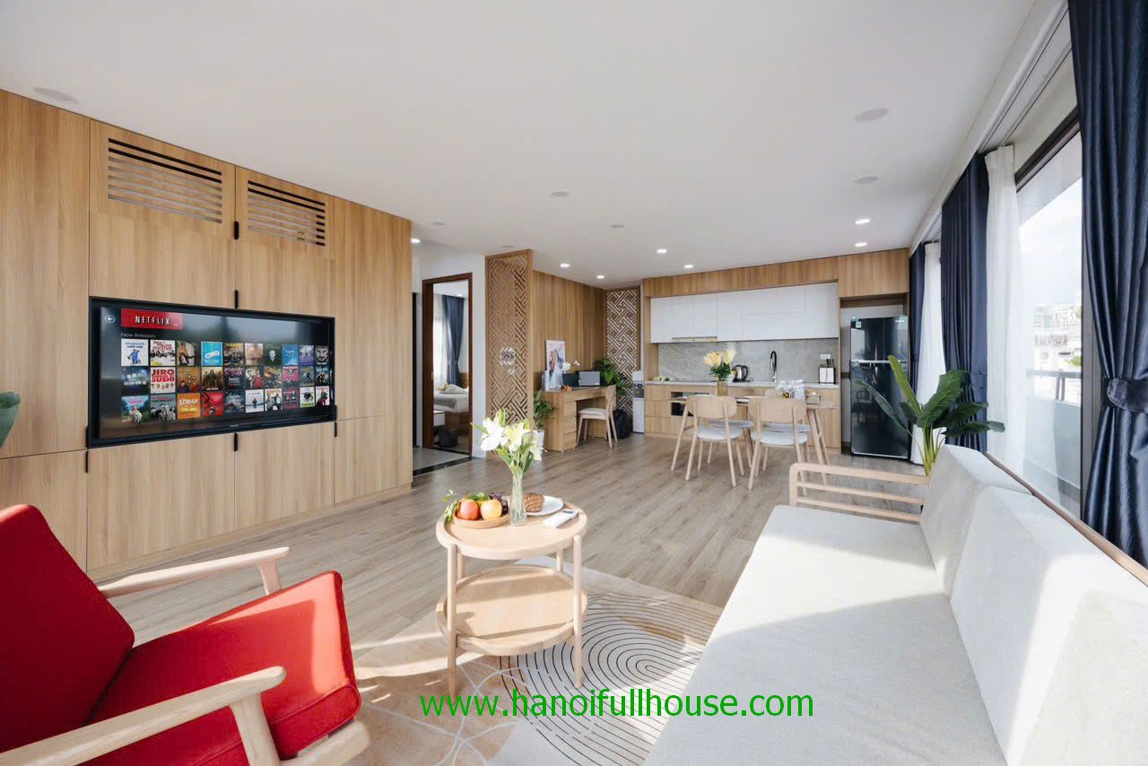 New and cozy apartment with 1 bedroom, lake view in Tay Ho for rent