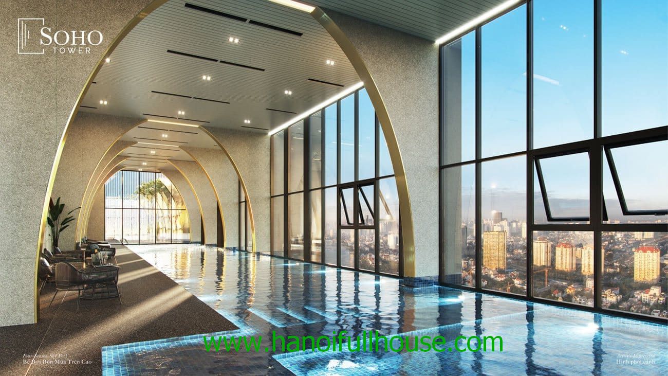 Căn hộ 2 phòng ngủ mới, hiện đại ở Tòa Heritage West lake Lạc Long Quân