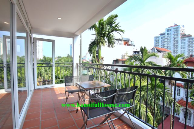 A really beautiful apartment in Dang Thai Mai, large balcony, modern style.