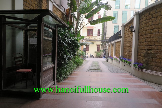 Luxury Elegant Suites Hanoi for rent. Beautiful balcony, two bedroom, wooden floor, furnished