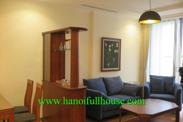 Vinhomes Center- Luxury apartment for rent with garden, newly furnished, two bedroom