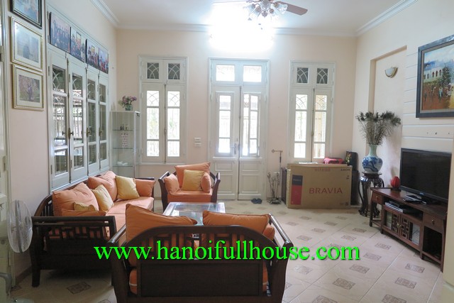 An European style house in Truc Bach Lake area for lease