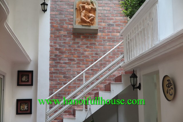 Beautiful 2-bedroom house in Ba Dinh, Ha Noi for rent. House rental nearby Lotter Tower