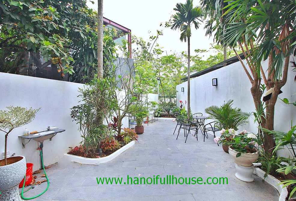 New house with yard garden, 3 bedrooms, full furnished in Tay Ho dist
