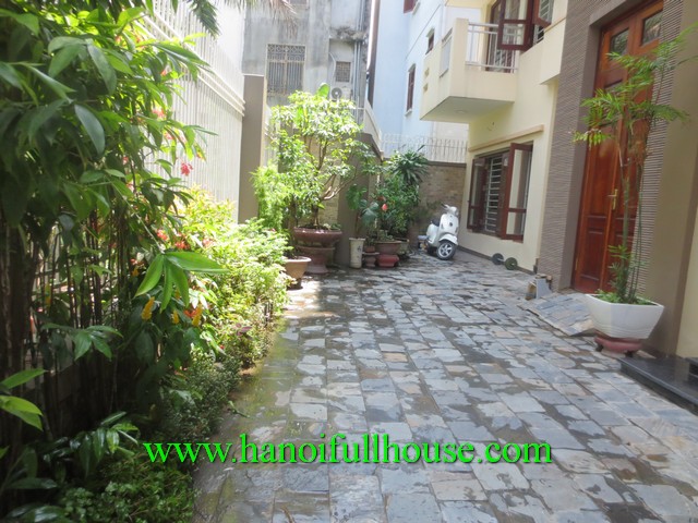 A garden house with 4 bedroom for rent in Ba Dinh dist Hanoi
