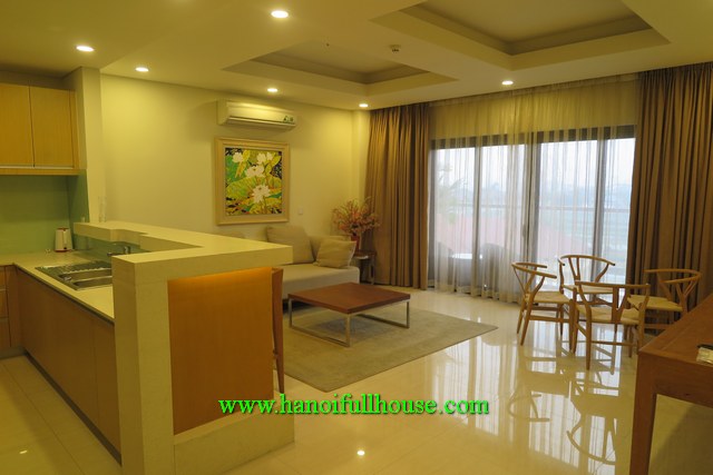 Well designed one bedroom apartment with modern furnishing, big balcony in Tay Ho for rent