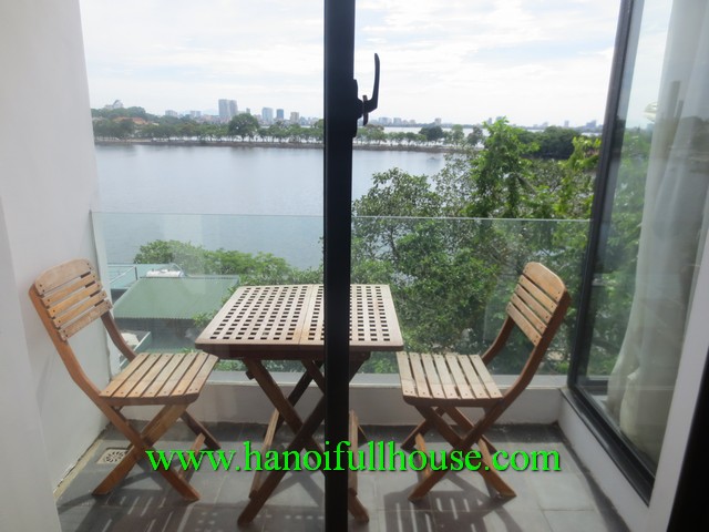 Truc Bach Lake View Balcony Serviced Apartment with 2 bedroom to rent