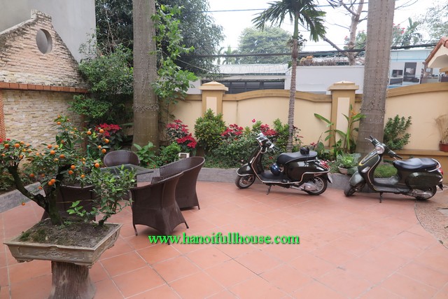 Tay Ho- A beautiful house with a big yard, garden and silent space for Expats