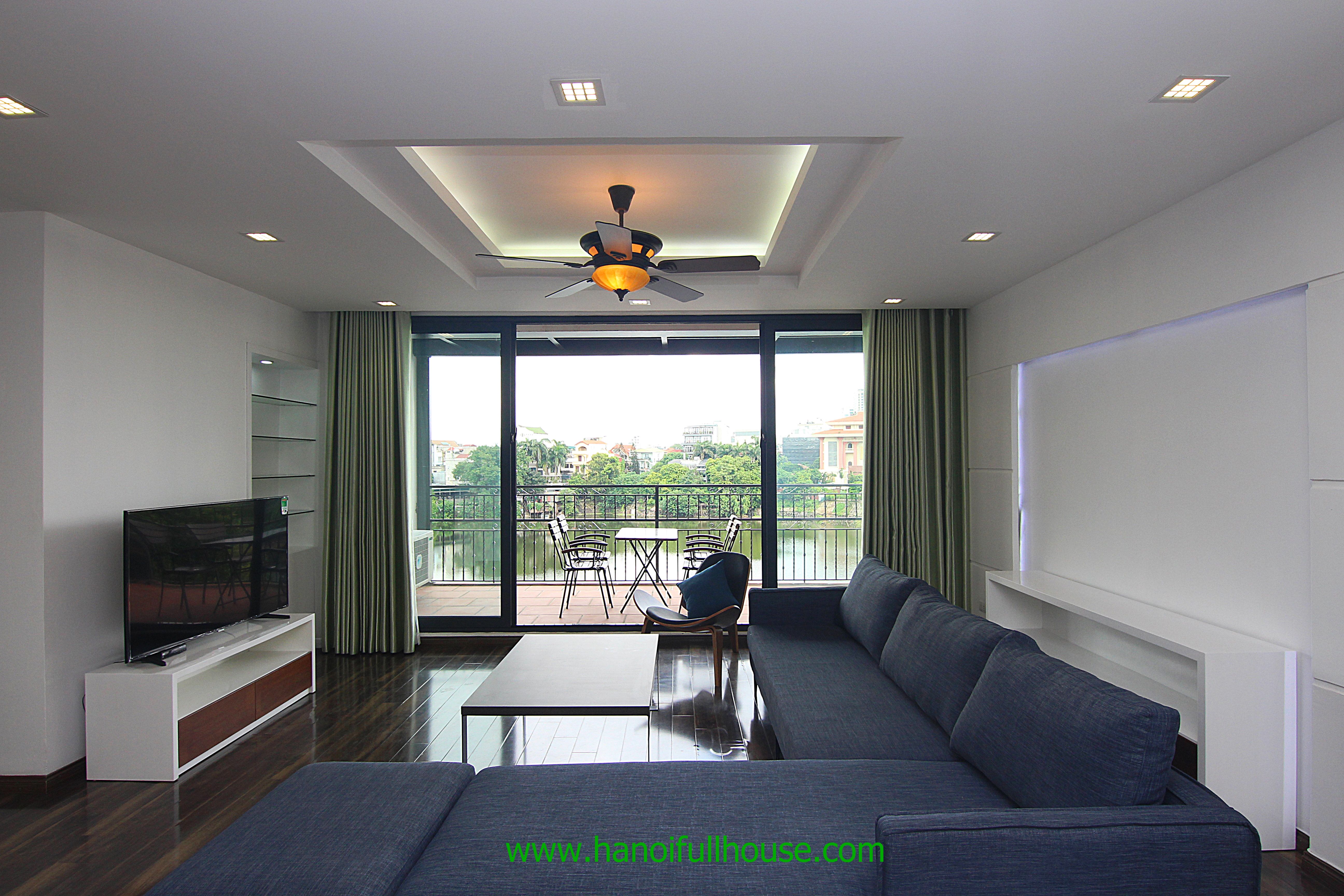 Stunning lake view Duplex apartment for rent in Tay Ho
