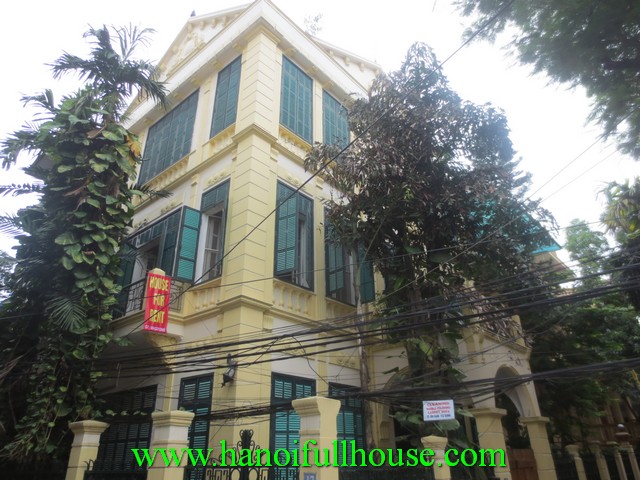 Beautiful villa for rent in To Ngoc Van street, Tay Ho dist, Ha Noi