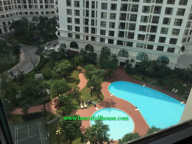 A partly furnished three bedroom apartment in R2A- Royal city-Hanoi 