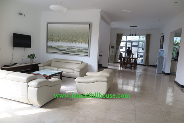 5 bedroom, modern Villa in T Block Ciputra Hanoi to lease, beautiful garden