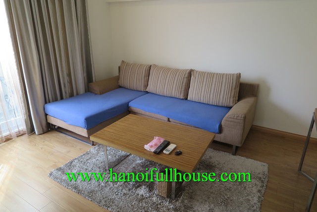 Modern fully furnished serviced apartment with one bedroom for rent in Tay Ho district