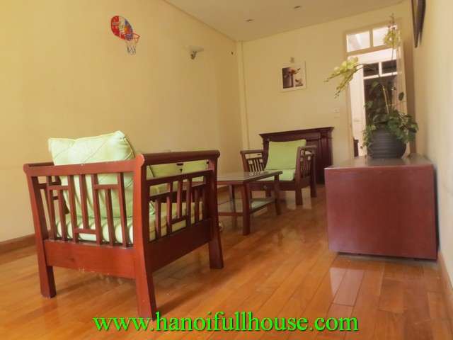 A furnished house with 4 bedrooms for rent in Ba Dinh dist, Ha Noi
