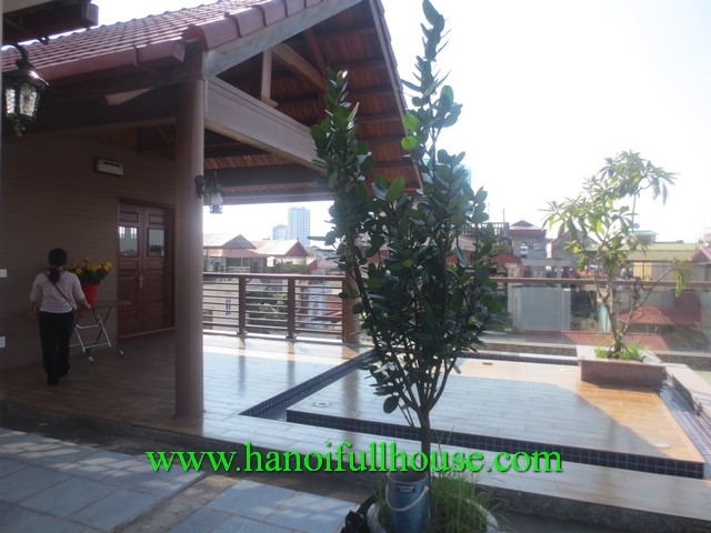 Nice terrace 2 bedroom apartment with a lot of light in Tay Ho dist for rent