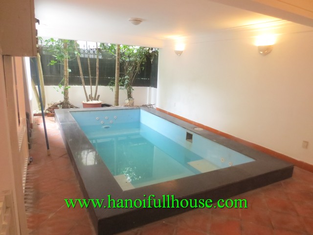 Swimming pool house in Tay Ho. Fully furnished house, nearby West Lake area