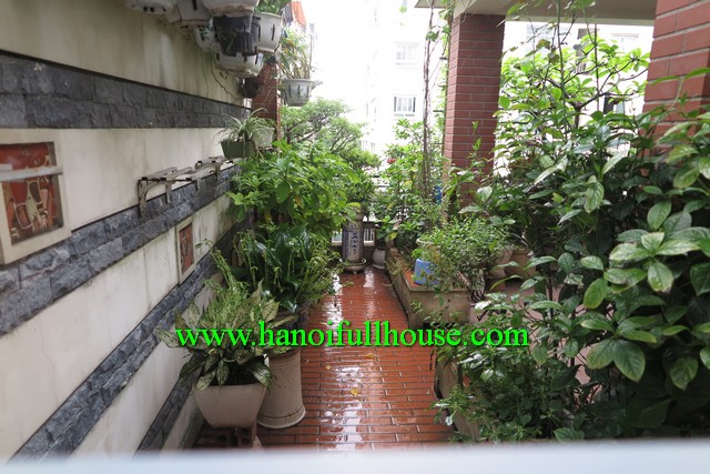 A nice four bedroom fully furnished house for rent in Thai Ha str, Dong Da dist, Ha Noi
