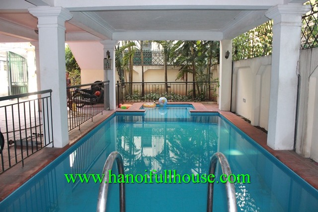 Charming five bedroom villa with swimming pool, garden for rent in Tay Ho, HN