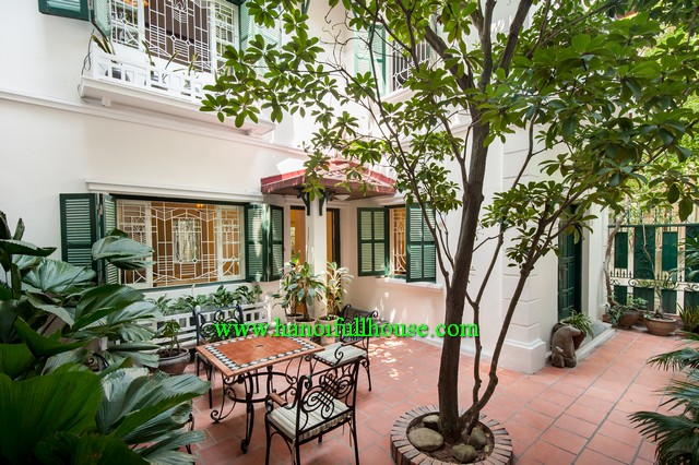 Indochine style house 2 bedroom in Hanoi Center, Viet Nam for lease. House in Hanoi center
