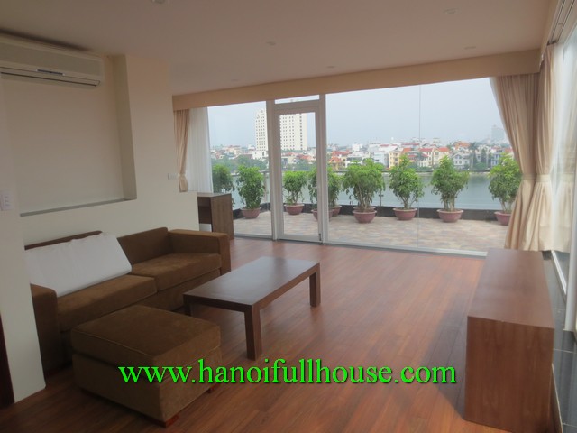 2 bedroom serviced apartment includes large terrace face to the west lake